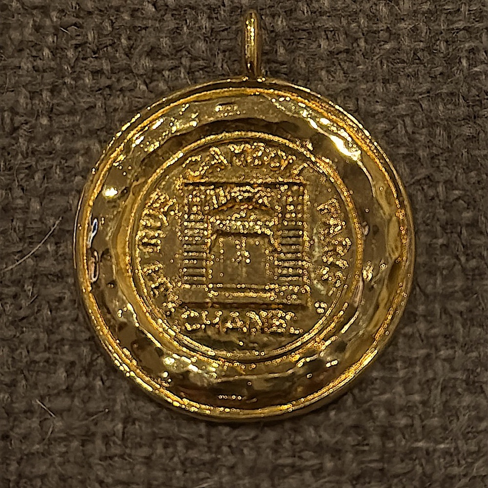 Vintage Chanel Medallion featuring the iconic 31 Rue Cambon address